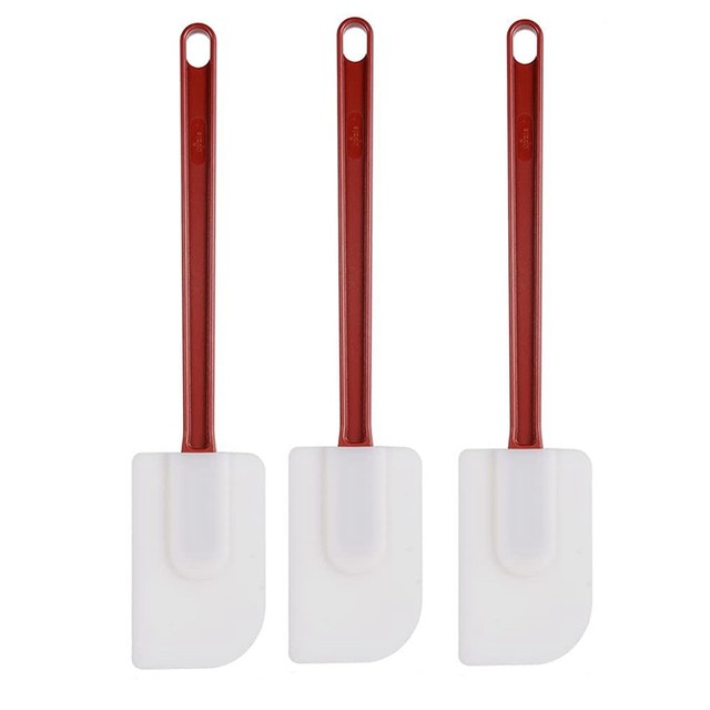 3Pack Spatulas Silicone Heat Resistant Rubber Scraper Spatula 10 Inches,  Kitchen Use A - AliExpress